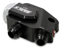 Load image into Gallery viewer, Earl's Performance LS Side Mount Oil Cooler Adapter w/ 212 degree thermostat LS0013ERL - Back View