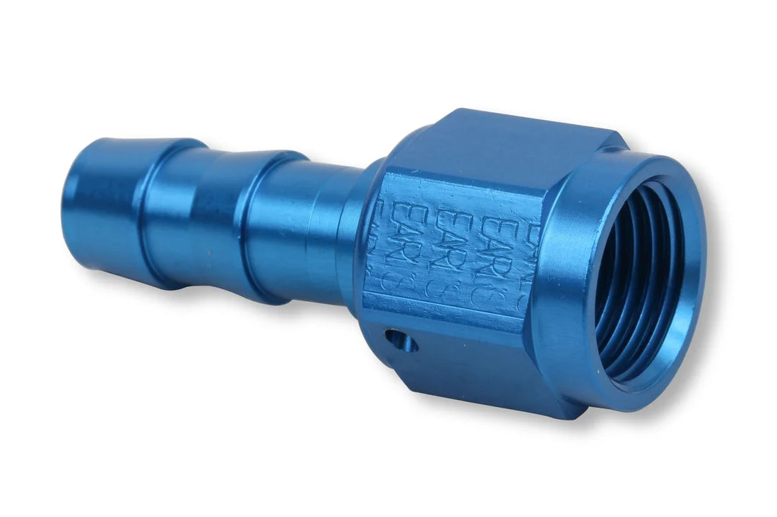 Earl's Performance Lightweight Direct Replacement for Brass Push Lock Type Hose Ends. 700167ERL - Side View