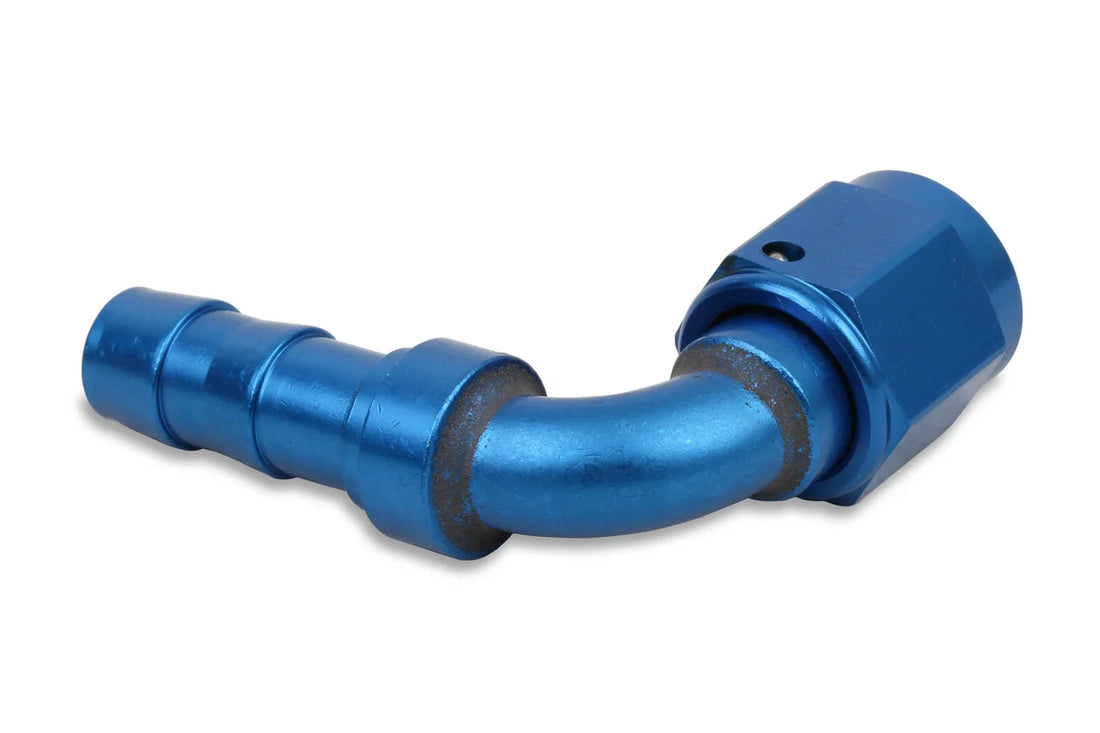 Earl's Performance Lightweight Direct Replacement for Brass Push Lock Type Hose Ends. 709109ERL - Side View
