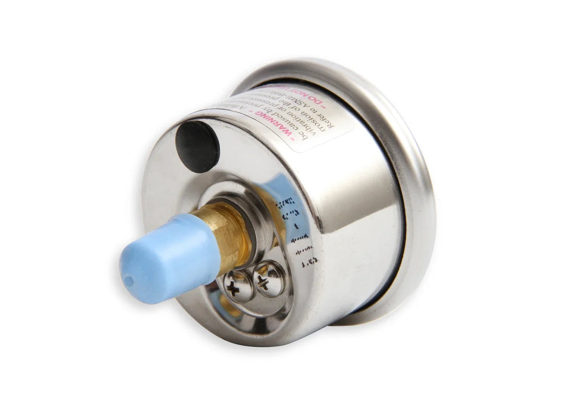 Earl's Performance Oil-Filled - 0-100 PSI - 1/8" NPT Male Thread 100187ERL - Installation View