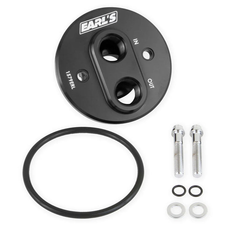 Earl's Performance Oil Filter Adapter Billet Aluminum 1579ERL fits 1968-2000 Chevy V8