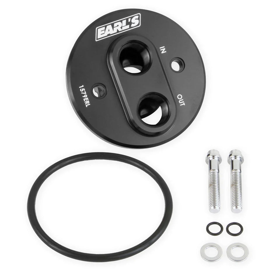 Earl's Performance Oil Filter Adapter Billet Aluminum 1579ERL fits 1968-2000 Chevy V8