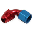 Load image into Gallery viewer, Earl's Performance Red and Blue Anodized Lightweight Aluminum Construction with Brazed Tube. 920512ERL