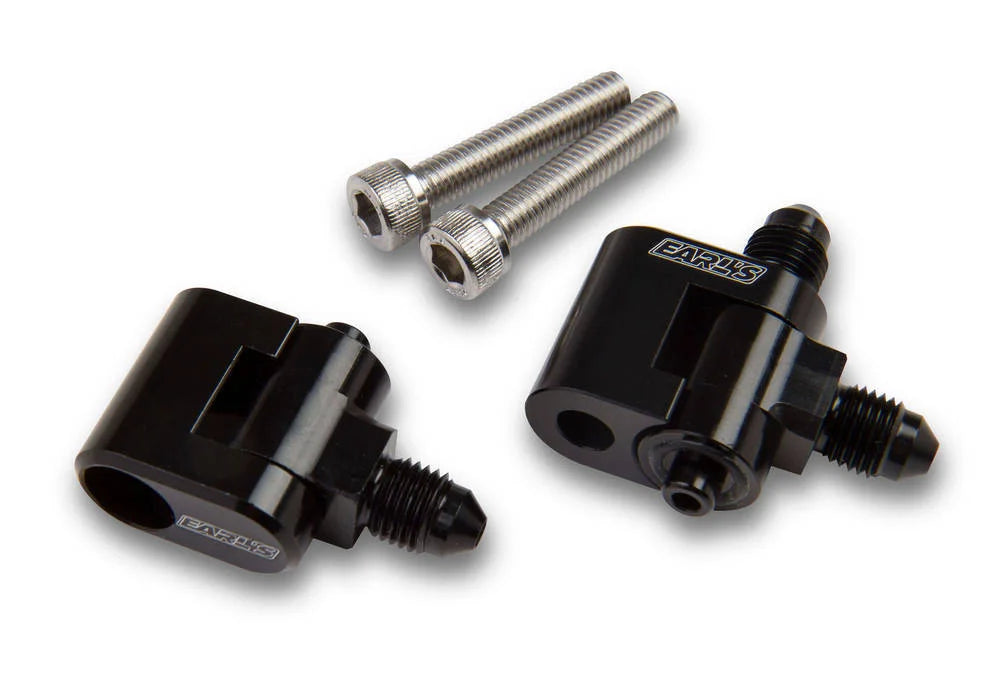 Earl's Performance Steam Vent Adapter 2pk w/3an Male Fittings LS9809ERL fits Gm LS