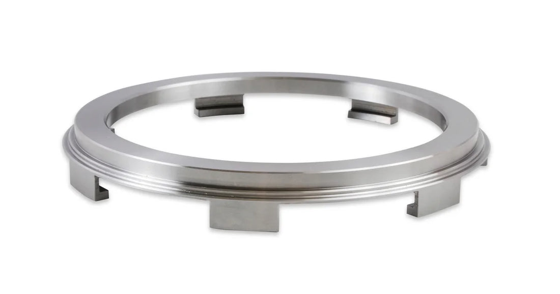 Earl's Performance Steel Weld-In Mounting Boss for USCAR (Factory Style) In-Tank Fuel Modules 166021ERL - Back View