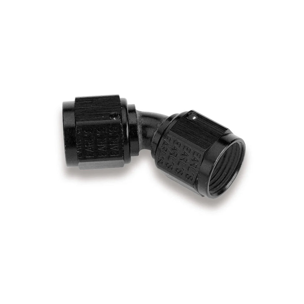 Earl's Performance Swivel Coupling Fitting 8an Female 45 Deg AT939208ERL