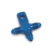 Load image into Gallery viewer, Earl's Performance Tee w/ Mount -3 Male, Aluminum Blue Anodized, 3/8" or 10mm Mounting Hole 6453033ERL