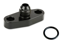 Load image into Gallery viewer, Earl's Performance Turbo Oil Drain Back Flange  6an - Black GT0003ERL