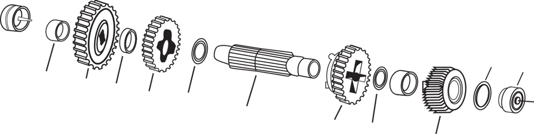 Eastern Motorcycle Parts Countershaft Thrust Washer - XL A-35327-SET - Side View