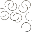 Load image into Gallery viewer, Eastern Motorcycle Parts Piston Pin Retaining Ring A-22097-99 - Main Product View