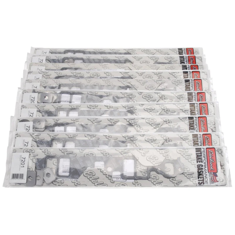 Edelbrock 10 Pack of 7201 Intake Gasket Sets - Side View