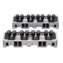 Load image into Gallery viewer, Edelbrock 1Pr Cyl Head E-210 SBC 64cc Perf RPM (Complete Pair) - Side View