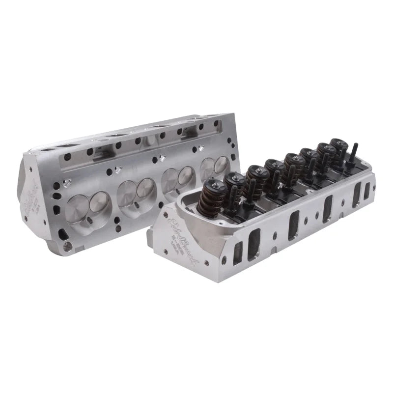 Edelbrock 1Pr SBF Cyl Head E-205 2 08 Intake Complete Assembled w/ Springs - Additional View 9