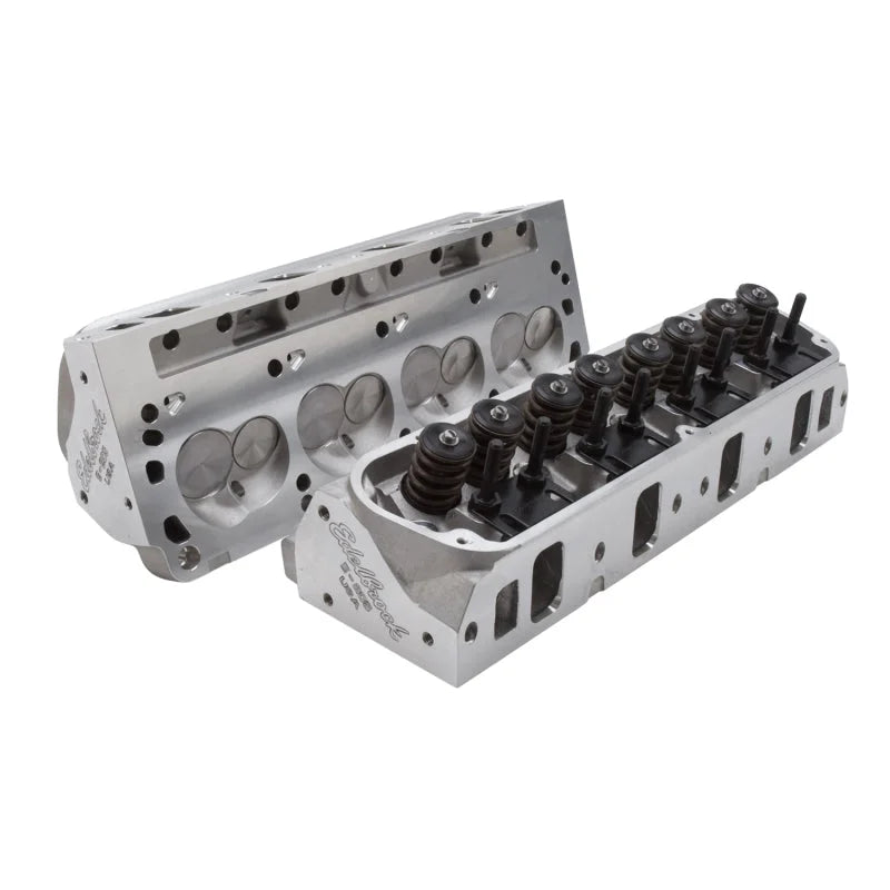 Edelbrock 1Pr SBF Cyl Head E-205 2 08 Intake Complete Complete (Pair) Assembled w/ Springs - Additional View 10