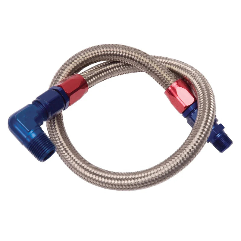 Edelbrock 27-Inch Fuel Line Kit - Side View