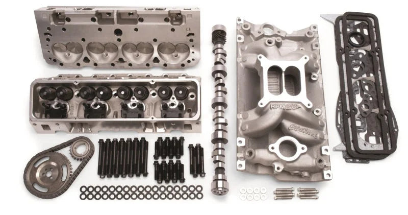 Edelbrock 435Hp Total Power Package Top-End Kit for Use On 1987 And Later SB-Chevy w/ Oe Lifters - Installation View