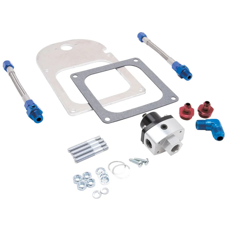 Edelbrock 4500 Carb Fuel Reg Kit - Installation View