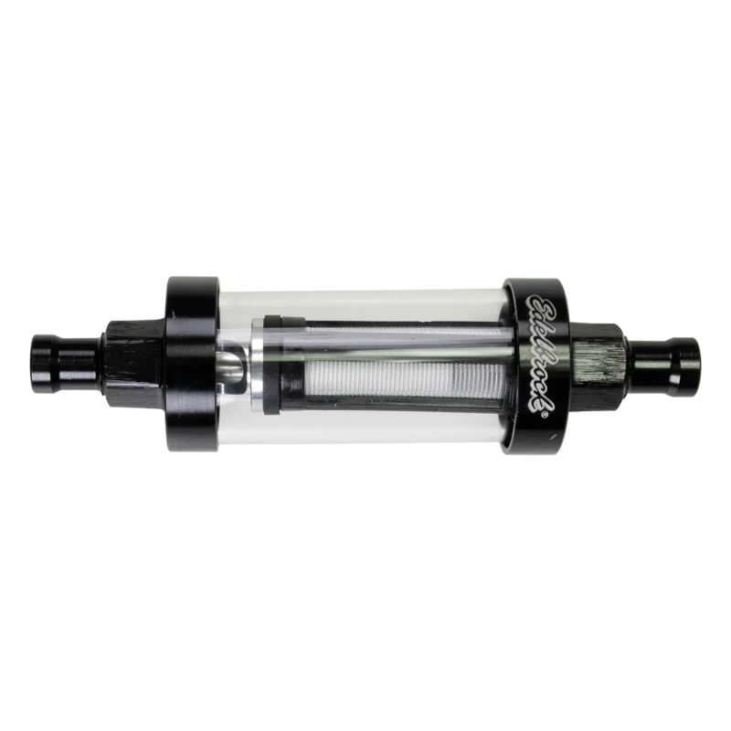Edelbrock 5/16in i.d. Hose Clear View Fuel Filter - Back View
