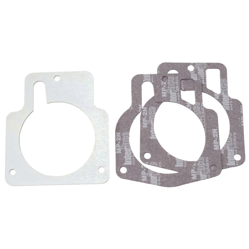 Edelbrock Adaptor Plate LS1 Tb to 90mm Opening - Side View
