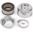 Load image into Gallery viewer, Edelbrock Air Cleaner 94 Series Round Steel Top 4 65In Dia X 3 125In 2 63In ID Raised Base Chrome - Main Product View