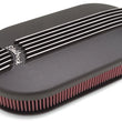 Load image into Gallery viewer, Edelbrock Air Cleaner Classic Series Oval Aluminum 17 5In X 9 35In X 4 45In Dual Carburetor Black - Main Product View