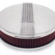 Load image into Gallery viewer, Edelbrock Air Cleaner Classic Series Round Aluminum Top Cloth Element 14In Dia X 3 9In Polished - Main Product View