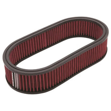 Load image into Gallery viewer, Edelbrock Air Cleaner Element Oval 2 5In Tall Red w/ White Strip - Main Product View