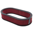 Load image into Gallery viewer, Edelbrock Air Cleaner Element Oval 2 5In Tall Red w/ White Strip - Installation View