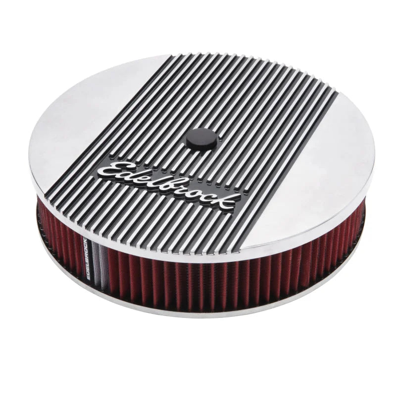 Edelbrock Air Cleaner Elite II 14In Diameter w/ 3In Element Polished - Main Product View