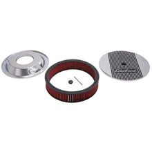 Load image into Gallery viewer, Edelbrock Air Cleaner Elite II 14In Diameter w/ 3In Element Standard Height Polished - Main Product View