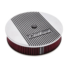 Load image into Gallery viewer, Edelbrock Air Cleaner Elite II 14In Diameter w/ 3In Element Standard Height Polished - Additional View 5