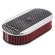 Load image into Gallery viewer, Edelbrock Air Cleaner Elite II Oval Single 4-Bbl Carb 2 5In Red Element Polished - Additional View 5