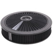 Load image into Gallery viewer, Edelbrock Air Cleaner Pro-Flo High-Flow Series Round Filtered Top 14In Dia X 3 125In Dropped Base - Side View