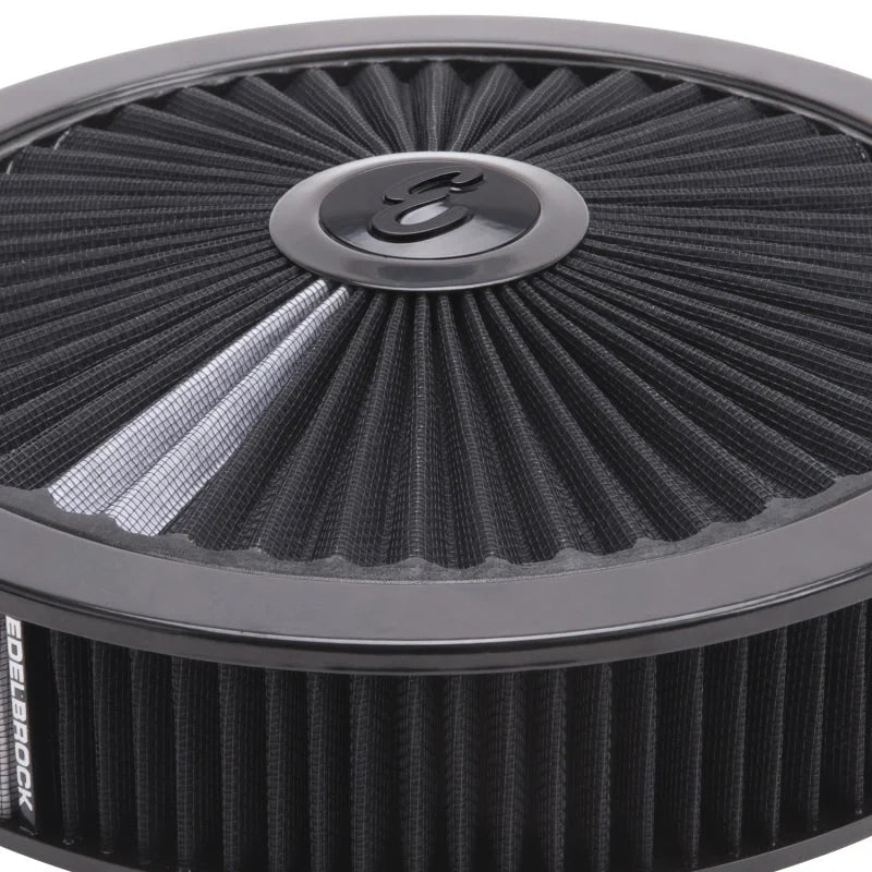 Edelbrock Air Cleaner Pro-Flo High-Flow Series Round Filtered Top 14In Dia X 3 125In Dropped Base - Additional View 5