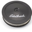 Load image into Gallery viewer, Edelbrock Air Cleaner Pro-Flo Series Round Steel Top Paper Element 10In Dia X 3.5In Black - Main Product View