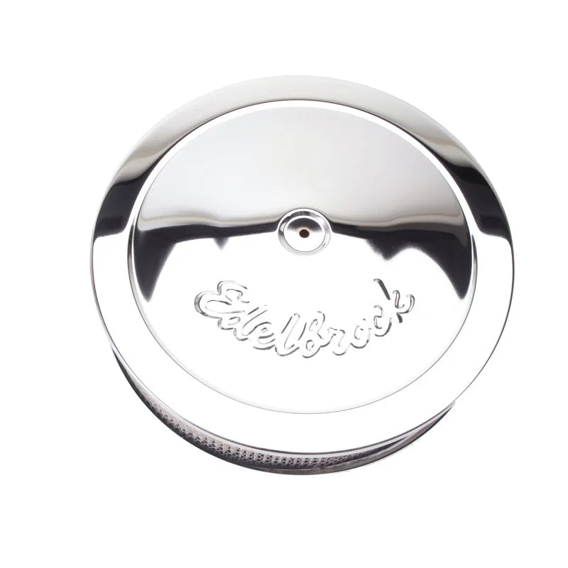 Edelbrock Air Cleaner Pro-Flo Series Round Steel Top Paper Element 14In Dia X 3.75In Dropped Base fits 1980-1989 Buick / C...