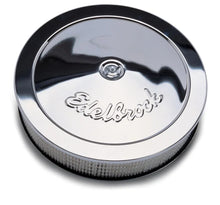 Load image into Gallery viewer, Edelbrock Air Cleaner Pro-Flo Series Round Steel Top Paper Element 14In Dia X 3.75In Dropped Base fits 1980-1989 Buick / C...
