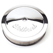Load image into Gallery viewer, Edelbrock Air Cleaner Pro-Flo Series Round Steel Top Paper Element 14In Dia X 3.75In Dropped Base fits 1980-1989 Buick / C...
