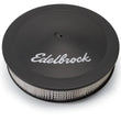 Load image into Gallery viewer, Edelbrock Air Cleaner Pro-Flo Series Round Steel Top Paper Element 14In Dia X 3.75In Dropped Base fits 1980-1989 Buick / C...