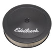 Load image into Gallery viewer, Edelbrock Air Cleaner Pro-Flo Series Round Steel Top Paper Element 14In Dia X 3.75In Dropped Base fits 1980-1989 Buick / C...