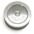 Load image into Gallery viewer, Edelbrock Air Cleaner Pro-Flo Series Round Steel Top Paper Element 6In Dia X 3.625In Chrome - Main Product View