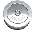 Load image into Gallery viewer, Edelbrock Air Cleaner Pro-Flo Series Round Steel Top Paper Element 6In Dia X 3.625In Chrome - Side View