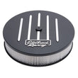 Load image into Gallery viewer, Edelbrock Air Cleaner Racing Series Round Aluminum Top Cloth Element 14In Dia X 3.125In Dropped Base - Main Product View
