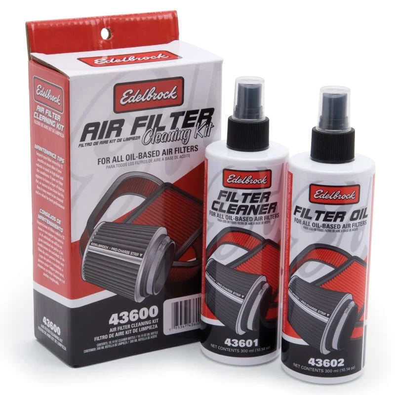 Edelbrock Air Filter Cleaning Kit Clear Oil - Main Product View