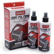 Load image into Gallery viewer, Edelbrock Air Filter Cleaning Kit Clear Oil - Main Product View