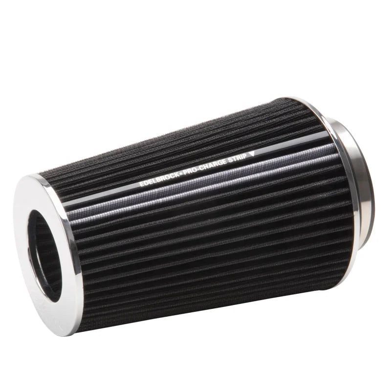 Edelbrock Air Filter Pro-Flo Series Conical 10In Tall Black/Chrome - Main Product View