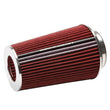 Load image into Gallery viewer, Edelbrock Air Filter Pro-Flo Series Conical 10In Tall Red/Chrome - Main Product View