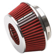 Load image into Gallery viewer, Edelbrock Air Filter Pro-Flo Series Conical 3.7In Tall Red/Chrome - Main Product View