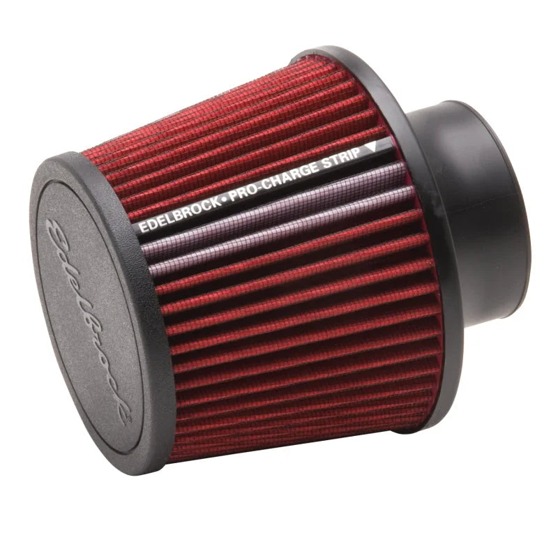 Edelbrock Air Filter Pro-Flo Series Conical 6.5In Tall Red/Black - Main Product View