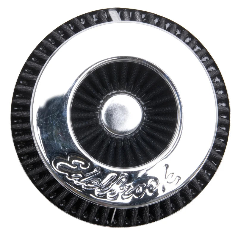 Edelbrock Air Filter Pro-Flo Series Conical 6.7In Tall Black/Chrome - Additional View 5